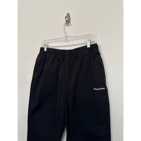 Thisisneverthat Easy Pant Pull On Straight Leg Washed Black Cotton Street Men M - Picture 3 of 15